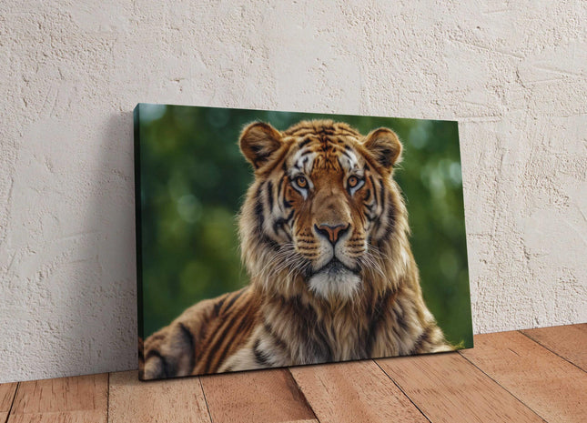 Tiger, Canvas picture print. Wildlife image wall art, landscape.