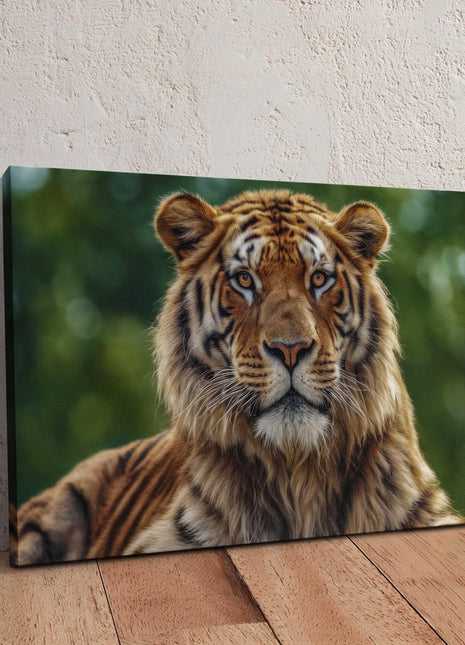 Tiger, Canvas picture print. Wildlife image wall art, landscape.