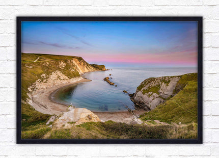Man O' War Cove, Jurassic coast, Dorset. Framed picture print with choice of frame colours