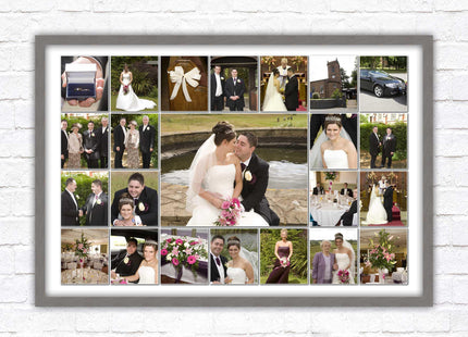 Landscape photo collage. Collage design printed and frame included with choies of frame