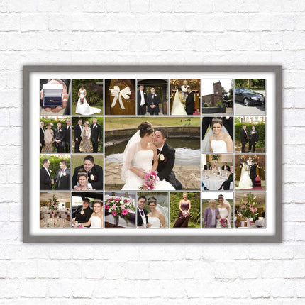 Landscape photo collage. Collage design printed and frame included with choies of frame