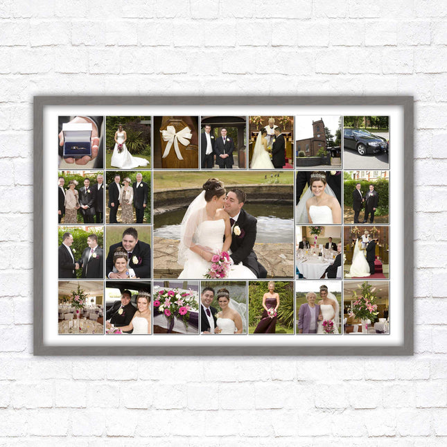 Landscape photo collage. Collage design printed and frame included with choies of frame