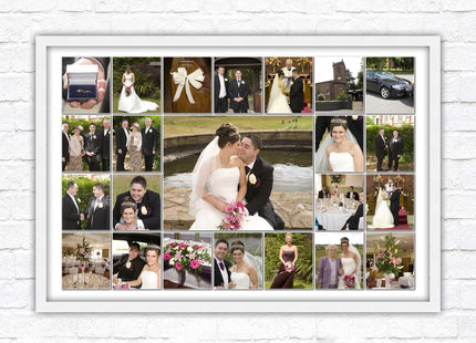 Landscape photo collage. Collage design printed and frame included with choies of frame