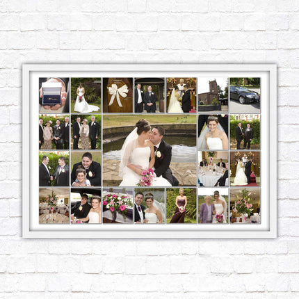 Landscape photo collage. Collage design printed and frame included with choies of frame