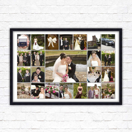 Landscape photo collage. Collage design printed and frame included with choies of frame