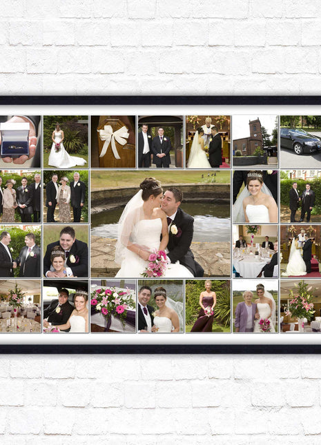 Landscape photo collage. Collage design printed and frame included with choies of frame