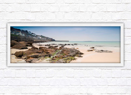 Sennen Cove, Cornwall. Panoramic framed picture print. A choice of picture frames available.