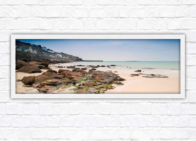 Sennen Cove, Cornwall. Panoramic framed picture print. A choice of picture frames available.