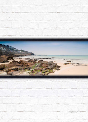 Sennen Cove, Cornwall. Panoramic framed picture print. A choice of picture frames available.