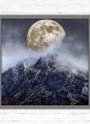 Super moon framed picture wall art. Home gift, wall décor A choice of frames and sizes, square