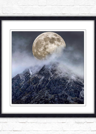 Super moon framed picture wall art. Home gift, wall décor A choice of frames and sizes, square