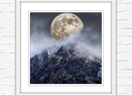 Super moon framed picture wall art. Home gift, wall décor A choice of frames and sizes, square