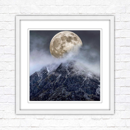 Super moon framed picture wall art. Home gift, wall décor A choice of frames and sizes, square