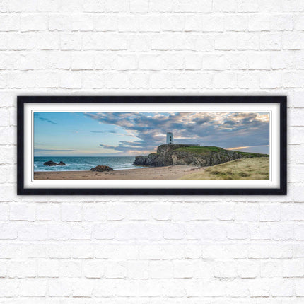 Llanddwyn lighthouse framed picture. Anglesey, North Wales. Framed picture in a choice of styles.