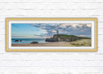 Llanddwyn lighthouse framed picture. Anglesey, North Wales. Framed picture in a choice of styles.