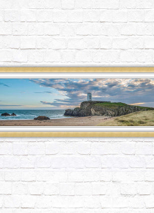 Llanddwyn lighthouse framed picture. Anglesey, North Wales. Framed picture in a choice of styles.