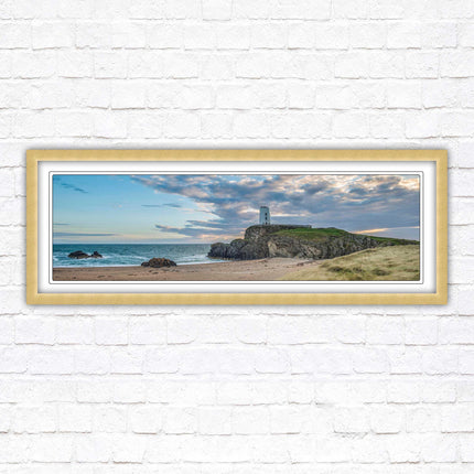 Llanddwyn lighthouse framed picture. Anglesey, North Wales. Framed picture in a choice of styles.