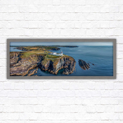 Galley Head Lighthouse in County Cork, Ireland. Framed picture wall decor in a choice of frame styles.