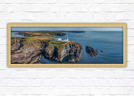 Galley Head Lighthouse in County Cork, Ireland. Framed picture wall decor in a choice of frame styles.