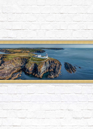 Galley Head Lighthouse in County Cork, Ireland. Framed picture wall decor in a choice of frame styles.