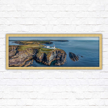 Galley Head Lighthouse in County Cork, Ireland. Framed picture wall decor in a choice of frame styles.