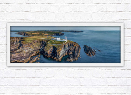 Galley Head Lighthouse in County Cork, Ireland. Framed picture wall decor in a choice of frame styles.