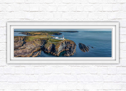 Galley Head Lighthouse in County Cork, Ireland. Framed picture wall decor in a choice of frame styles.