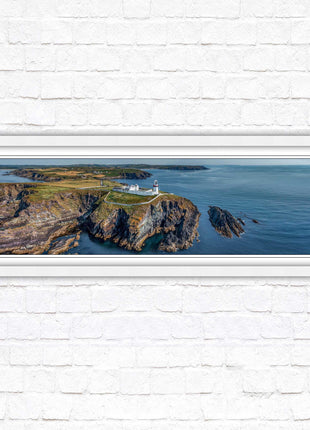Galley Head Lighthouse in County Cork, Ireland. Framed picture wall decor in a choice of frame styles.