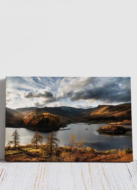 Hawes Water, Lake District. Canvas Picture, Autumn scenery. Wall décor. For home or office (Interior Décor) Ideal gift.
