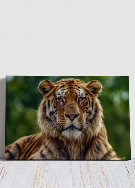Tiger, Canvas picture print. Wildlife image wall art, landscape.
