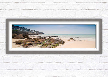 Sennen Cove, Cornwall. Panoramic framed picture print. A choice of picture frames available.