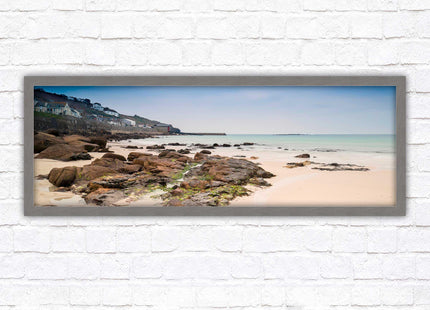 Sennen Cove, Cornwall. Panoramic framed picture print. A choice of picture frames available.