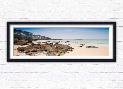 Sennen Cove, Cornwall. Panoramic framed picture print. A choice of picture frames available.