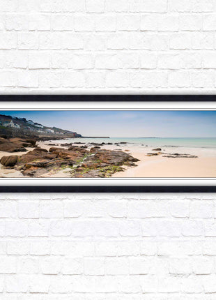 Sennen Cove, Cornwall. Panoramic framed picture print. A choice of picture frames available.