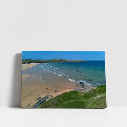 Harlyn Bay, Cornwall. Canvas Print. Wall art for home or office (Interior Decor). Ideal gift birthday present.