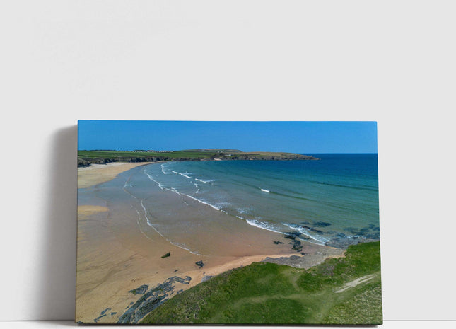 Harlyn Bay, Cornwall. Canvas Print. Wall art for home or office (Interior Decor). Ideal gift birthday present.