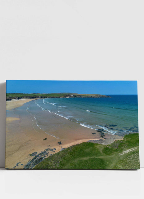 Harlyn Bay, Cornwall. Canvas Print. Wall art for home or office (Interior Decor). Ideal gift birthday present.
