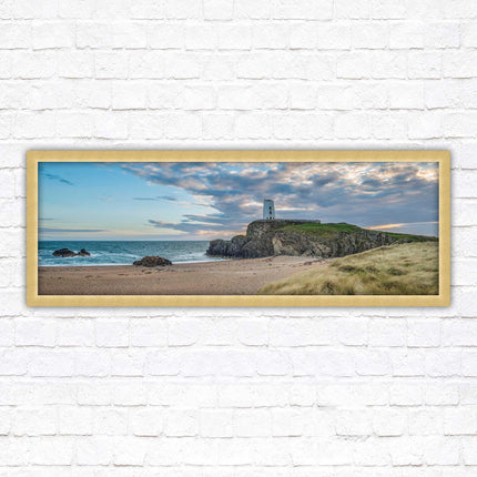 Llanddwyn lighthouse framed picture. Anglesey, North Wales. Framed picture in a choice of styles.