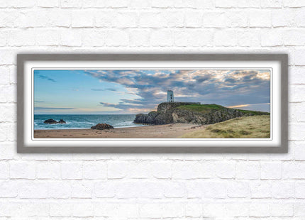Llanddwyn lighthouse framed picture. Anglesey, North Wales. Framed picture in a choice of styles.