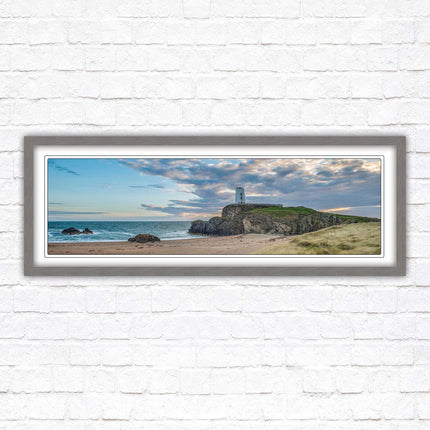Llanddwyn lighthouse framed picture. Anglesey, North Wales. Framed picture in a choice of styles.
